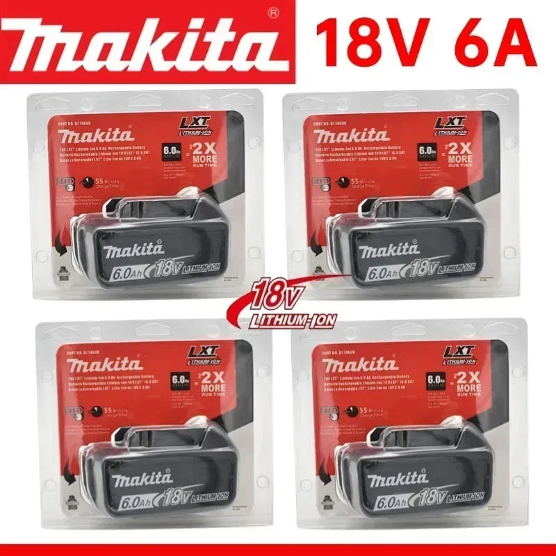 100% Original Makita 18V 6.0Ah Rechargeable Battery ,For Makita BL1830 BL1830B BL1840 BL1840B BL1850 BL1850B Power Tools Battery